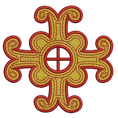 Matriz de matriz Matriz De Bordado Cruz Decorada 55
