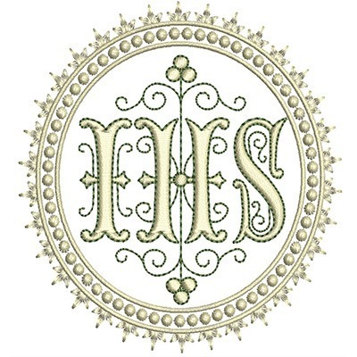 Matriz de matriz Matriz De Bordado Medalhão Ihs