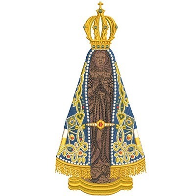 Matriz de matriz Matriz De Bordado Nossa Senhora Aparecida 25 Cm