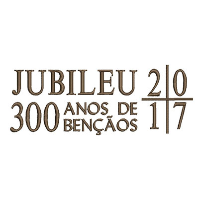 Matriz de matriz Matriz De Bordado Julibeu 300 Anos 2017 15cm