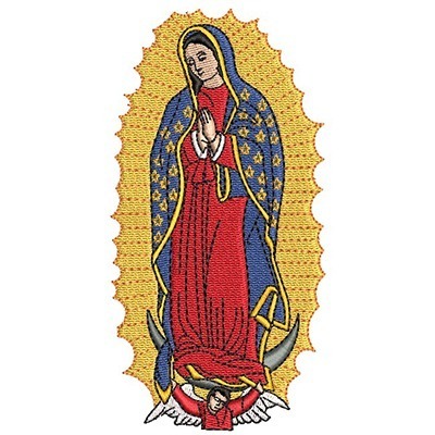 Matriz de matriz Matriz De Bordado Virgem De Guadalupe 13 Cm