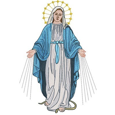 Matriz de matriz Matriz De Bordado Nossa Senhora Das Gracas 7