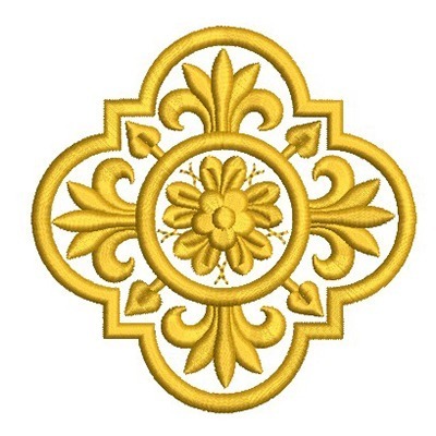Matriz de matriz Matriz De Bordado Rosácea 2
