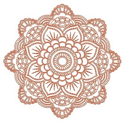 Matriz de matriz Matriz De Bordado Mandala 7