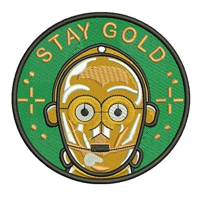 Matriz de matriz Matriz De Bordado Stay Gold