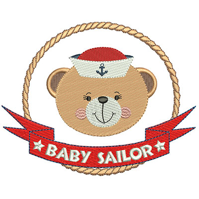 Matriz de matriz Matriz De Bordado Baby Sailor 15 Cm