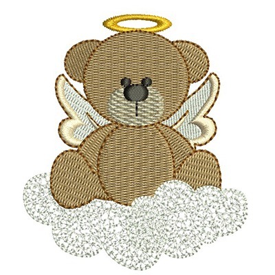 Matriz de matriz Matriz De Bordado Anjo Urso 2