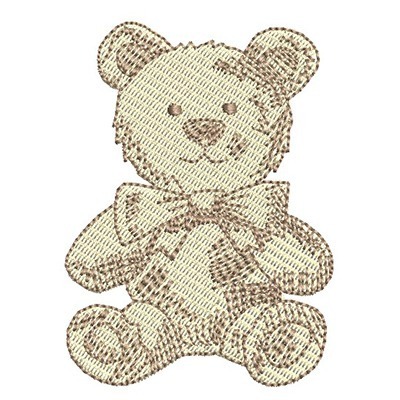 Matriz de matriz Matriz De Bordado Urso Brinquedo Antigo