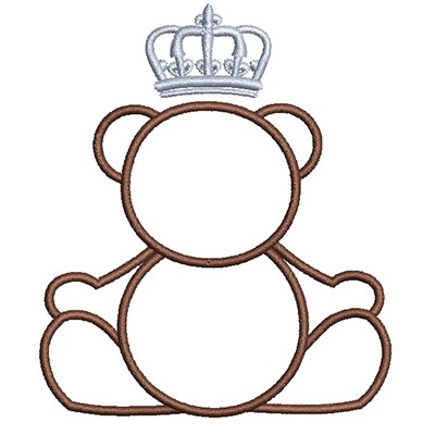 Matriz de matriz Matriz De Bordado Urso Contornado 10