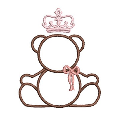 Matriz de matriz Matriz De Bordado Urso Contornado 12