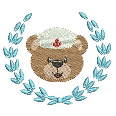 Matriz de matriz Matriz De Bordado Urso Marinheiro Na Moldura 6