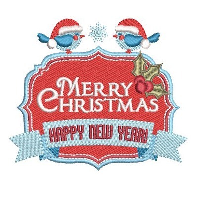Matriz de matriz Matriz De Bordado Moldura Merry Christmas 1