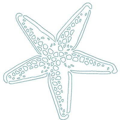 Matriz de matriz Matriz De Bordado Estrela Do Mar 4