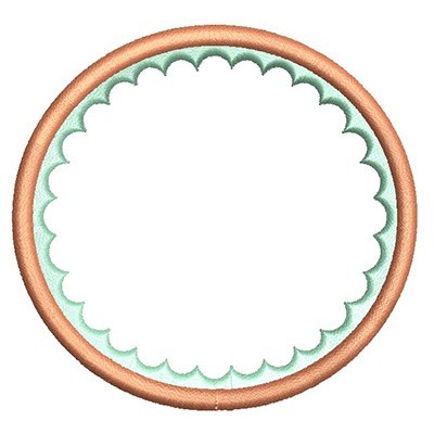Matriz de matriz Matriz De Bordado Moldura Redonda