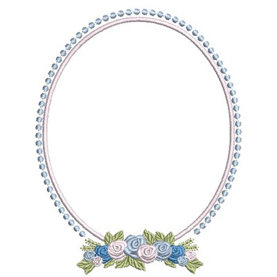 Matriz de matriz Matriz De Bordado Moldura Floral 8
