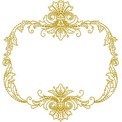 Matriz de matriz Matriz De Bordado Moldura Provençal 190