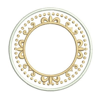 Matriz de matriz Matriz De Bordado Moldura Provençal 193