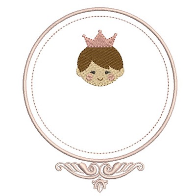 Matriz De Bordado Moldura Princesa
