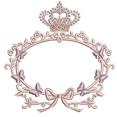 Matriz de matriz Matriz De Bordado Moldura Provençal Com Borboletas 1