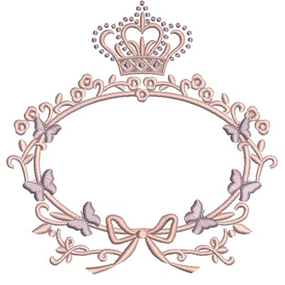 Matriz de matriz Matriz De Bordado Moldura Provençal Com Borboletas 4