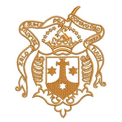 Matriz de matriz Matriz De Bordado Escudo Carmelitas Descalças