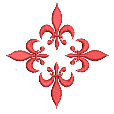 Matriz de matriz Matriz De Bordado Cruz De Lis 10 Cm