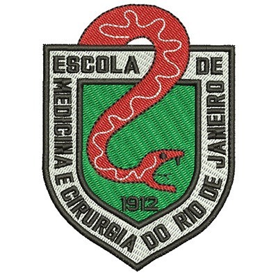 Matriz de matriz Matriz De Bordado Escola De Medicina E Cirurgia Do Rio De Janeiro
