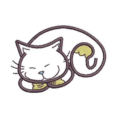 Matriz de matriz Matriz De Bordado Gatinho Cute Patch