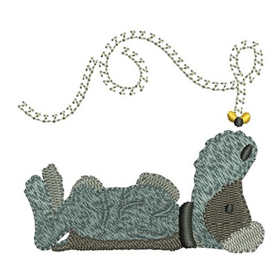Matriz de matriz Matriz De Bordado Schnauzer E Abelha