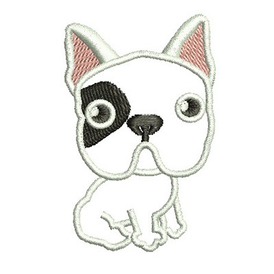 Matriz de matriz Matriz De Bordado Buldogue Francês 6