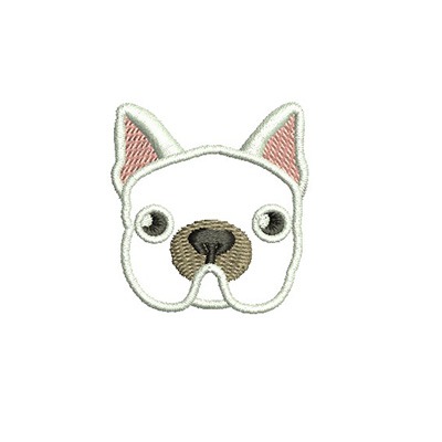 Matriz de matriz Matriz De Bordado Buldogue Francês 19