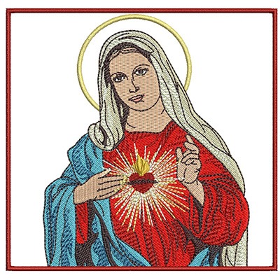Matriz de matriz Matriz De Bordado Conjunto De Alfaias Maria Imaculada 138