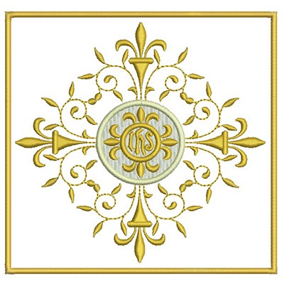 Matriz de matriz Matriz De Bordado Conjunto De Alfaia Hóstia Consagrada 144