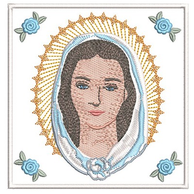 Matriz de matriz Matriz De Bordado Conjunto De Alfaias Rosa Mística 172