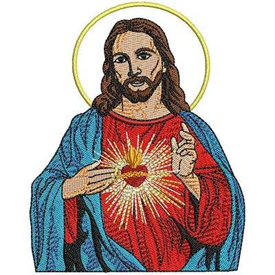Matriz de matriz Matriz De Bordado Sagrado Coração De Jesus