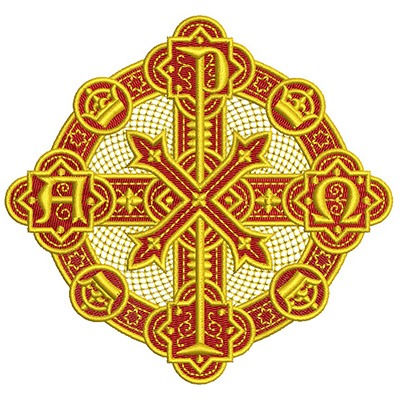 Matriz de matriz Matriz De Bordado Moldura Cruz Px