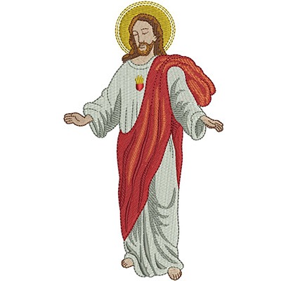 Matriz de matriz Matriz De Bordado Jesus Sagrado Coração