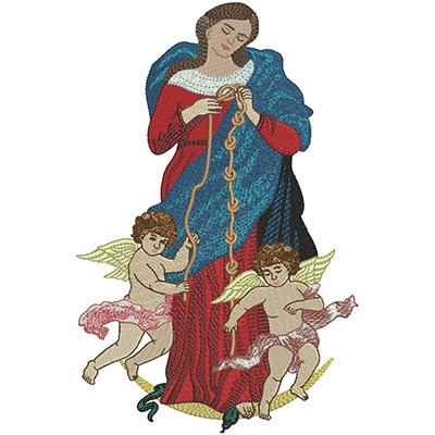 Matriz de matriz Matriz De Bordado Nossa Senhora Desatadora Dos Nós