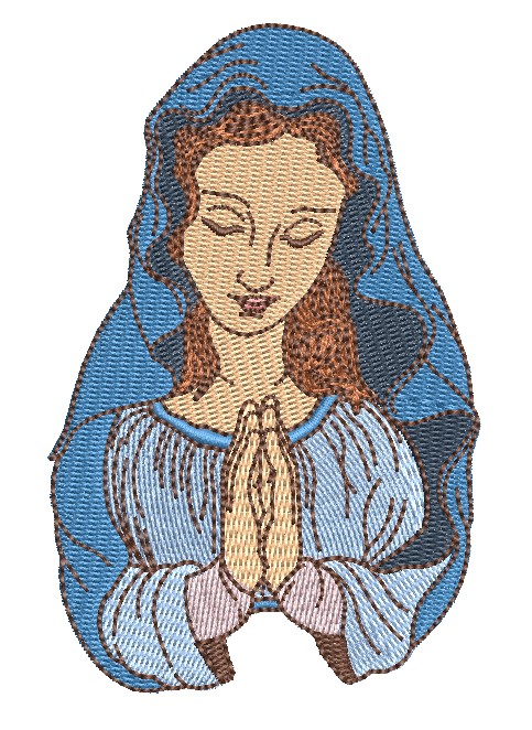 Matriz de matriz Matriz De Bordado Nossa Senhora Das Graças 10 Cm