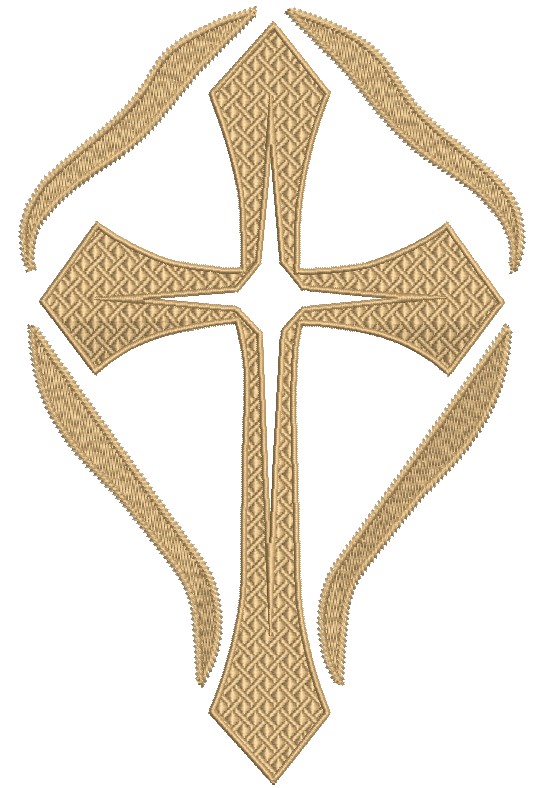 Matriz de matriz Matriz De Bordado Cruz De 20 Cm 4