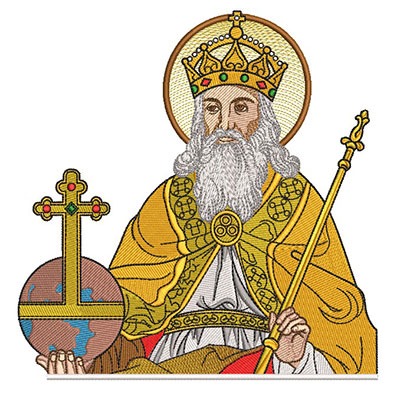 Matriz de matriz Matriz De Bordado Deus Santíssima Trindade