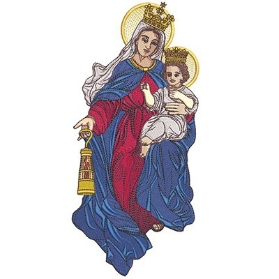 Matriz de matriz Matriz De Bordado Nossa Senhora Dos Migrantes