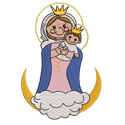 Matriz de matriz Matriz De Bordado Nossa Senhora Do Rosário 3