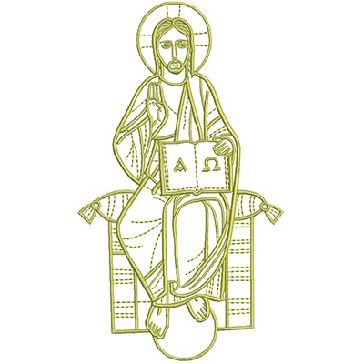 Matriz de matriz Matriz De Bordado Jesus 19 Cm