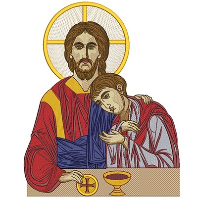 Matriz de matriz Matriz De Bordado Jesus Bizantino 37 Cm