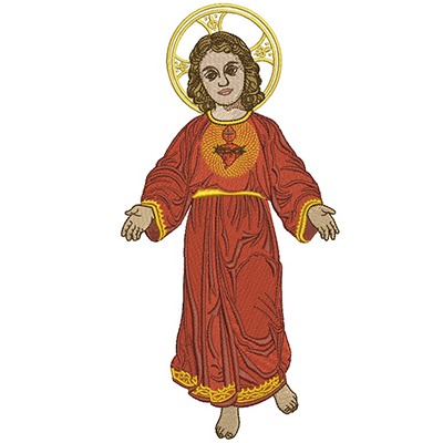 Matriz de matriz Matriz De Bordado Menino Jesus 28 Cm