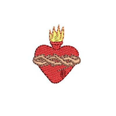 Matriz de matriz Matriz De Bordado Sagrado Coração 3 Cm