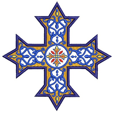 Matriz de matriz Matriz De Bordado Cruz Copta 3