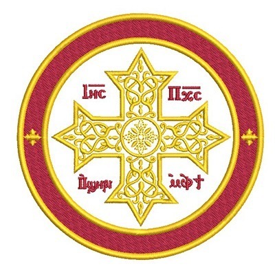Matriz de matriz Matriz De Bordado Cruz Copta 6