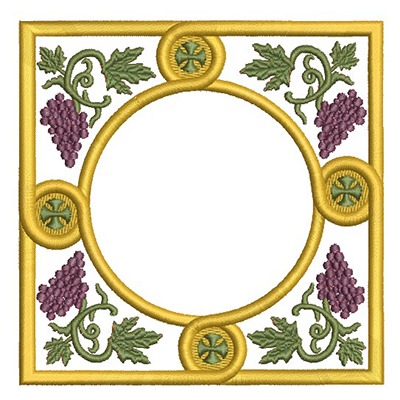 Matriz de matriz Matriz De Bordado Moldura Eucaristia 3